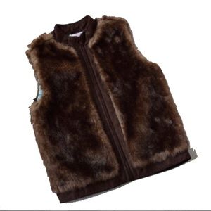 Gymboree Faux Fur Vest Size 10 (🆕 item)